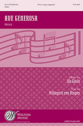 Ave Generosa SSAA choral sheet music cover